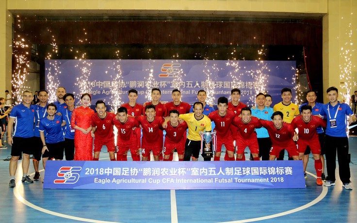 Hạ New Zealand 7 bàn, tuyển futsal Việt Nam giành á quân tại Trung Quốc